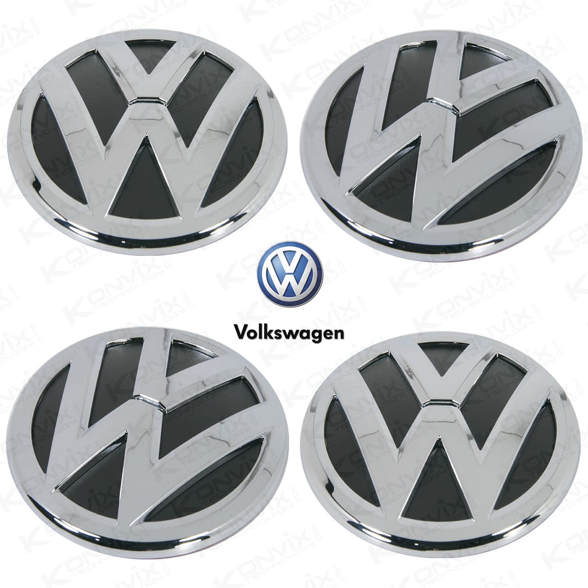 Emblème arrière de Volkswagen Golf 5 Chrome 110 mm de diamètre 5ND853630