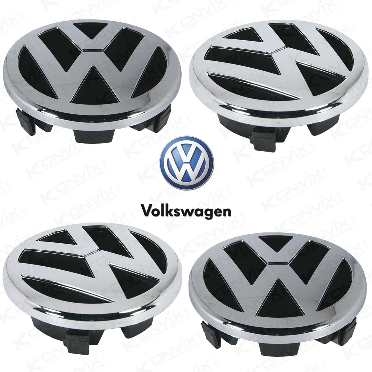 Emblème avant de Volkswagen Golf 5 Chrome 125 mm de diamètre
