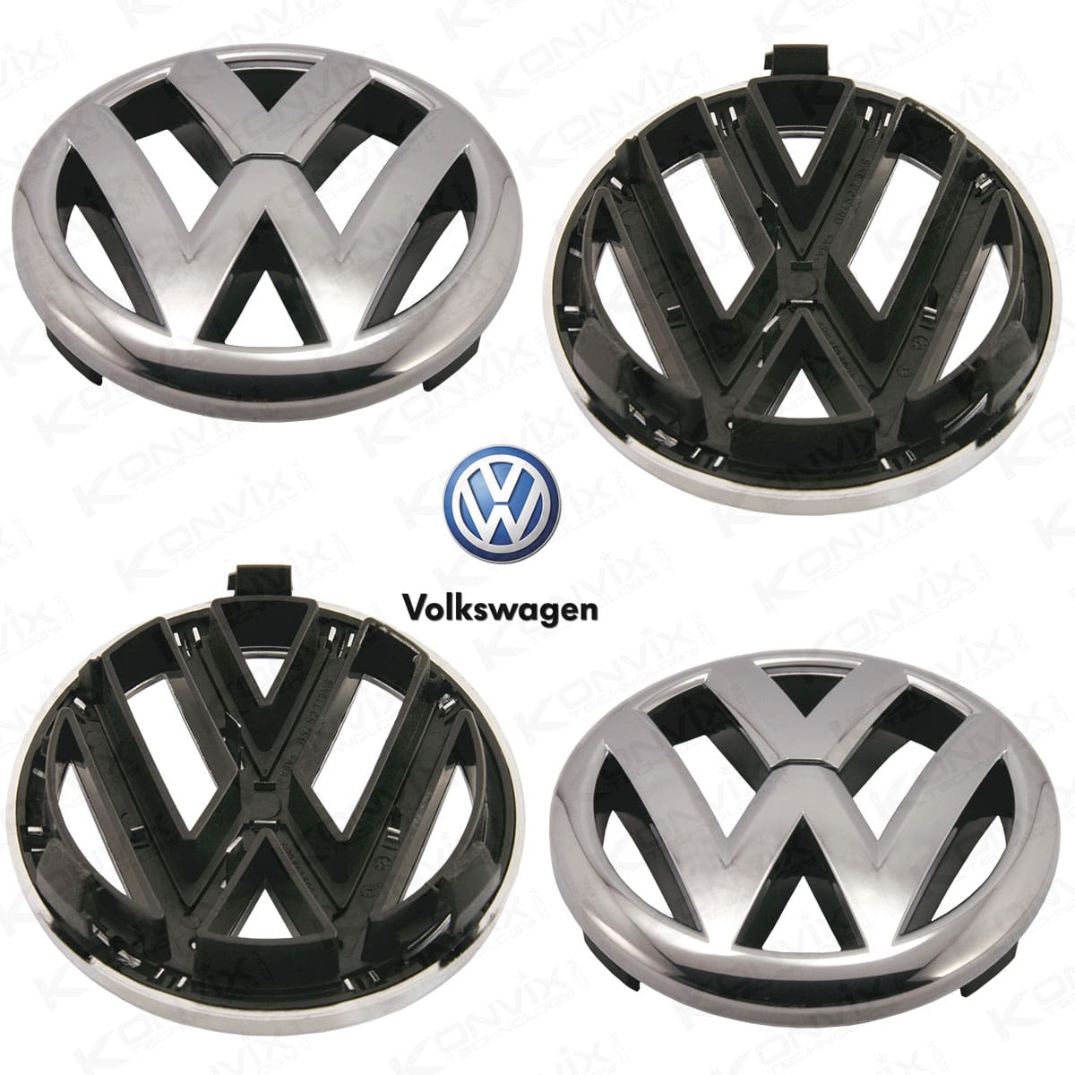 Emblème avant de VOLKSWAGEN POLO 6R couleur Chrome