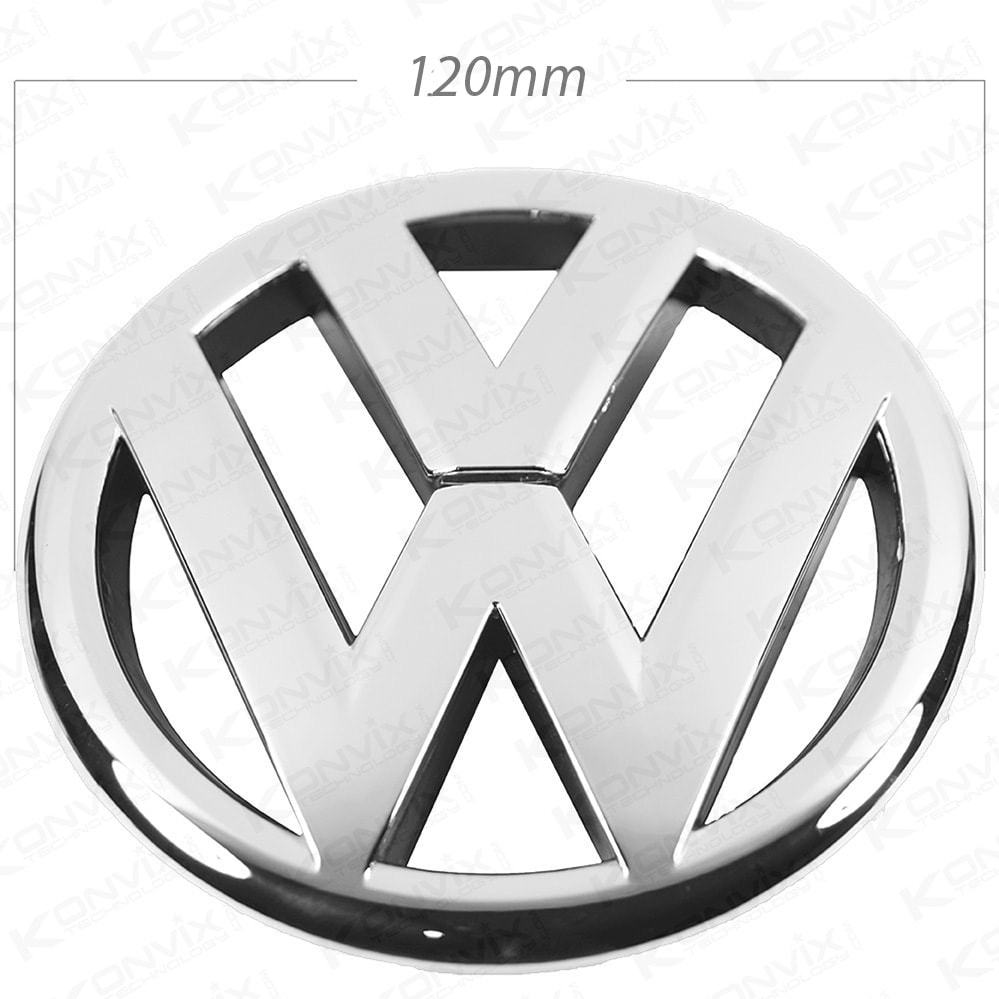 Emblème calandre logo VOLKSWAGEN 120mm de diamètre chrome