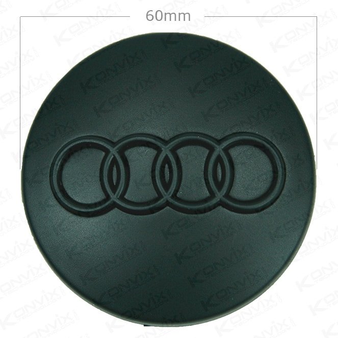 Caches moyeux centre de roue AUDI noir 60mm